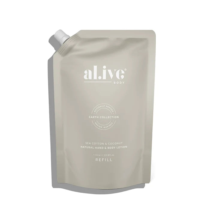 Sea Cotton & Coconut 1ltr Lotion Refill