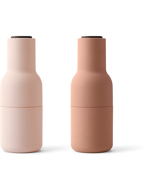 Menu Bottle Grinder - Nudes w. Walnut Lid, 2Pack