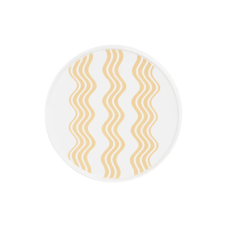 Wave Dining Plate - Brown