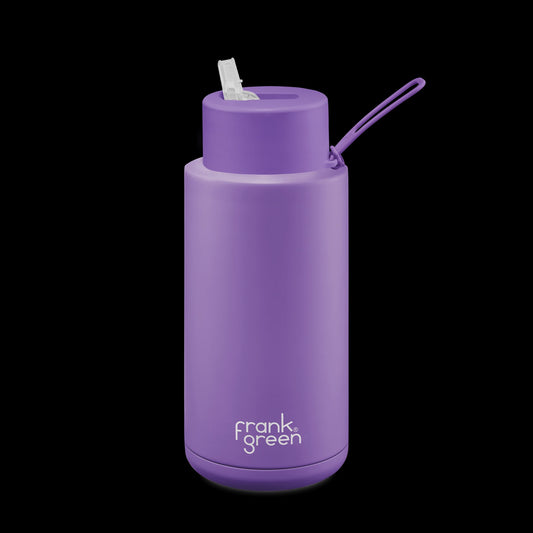 Stainless Steel Ceramic Reusable Bottle - 34oz/1000ml - Cosmic Purple