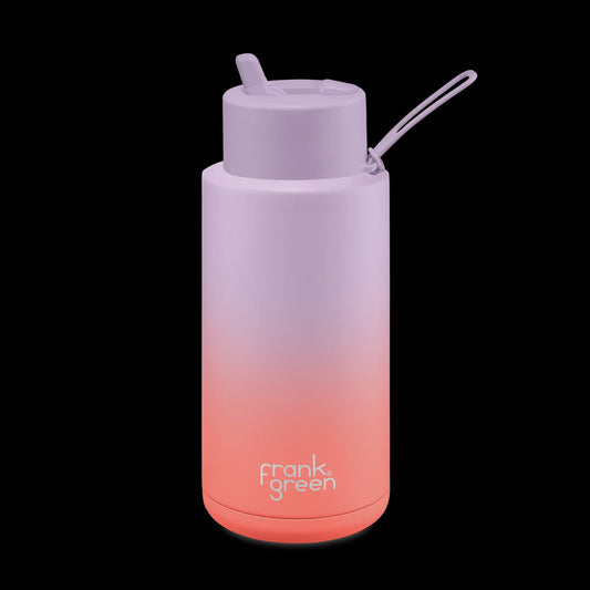 34oz Reusable Bottle (flip)- Lilac Haze/Living Coral