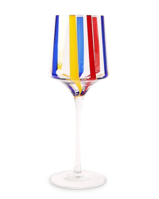 Island Stripe Vino Glass 2P Set One Size