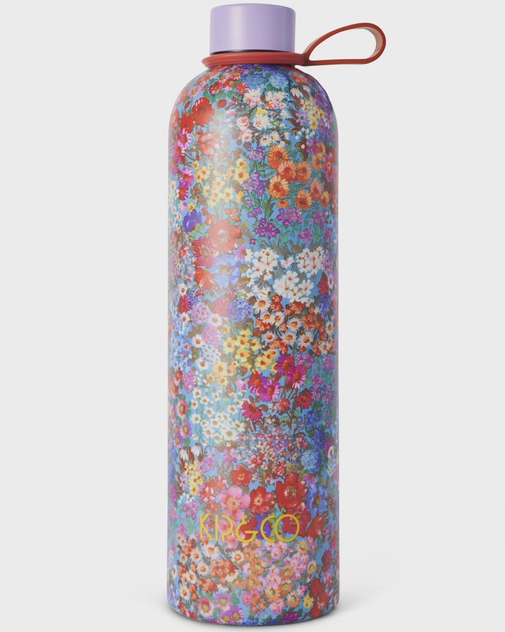 Forever Floral Blue Water Bottle Large