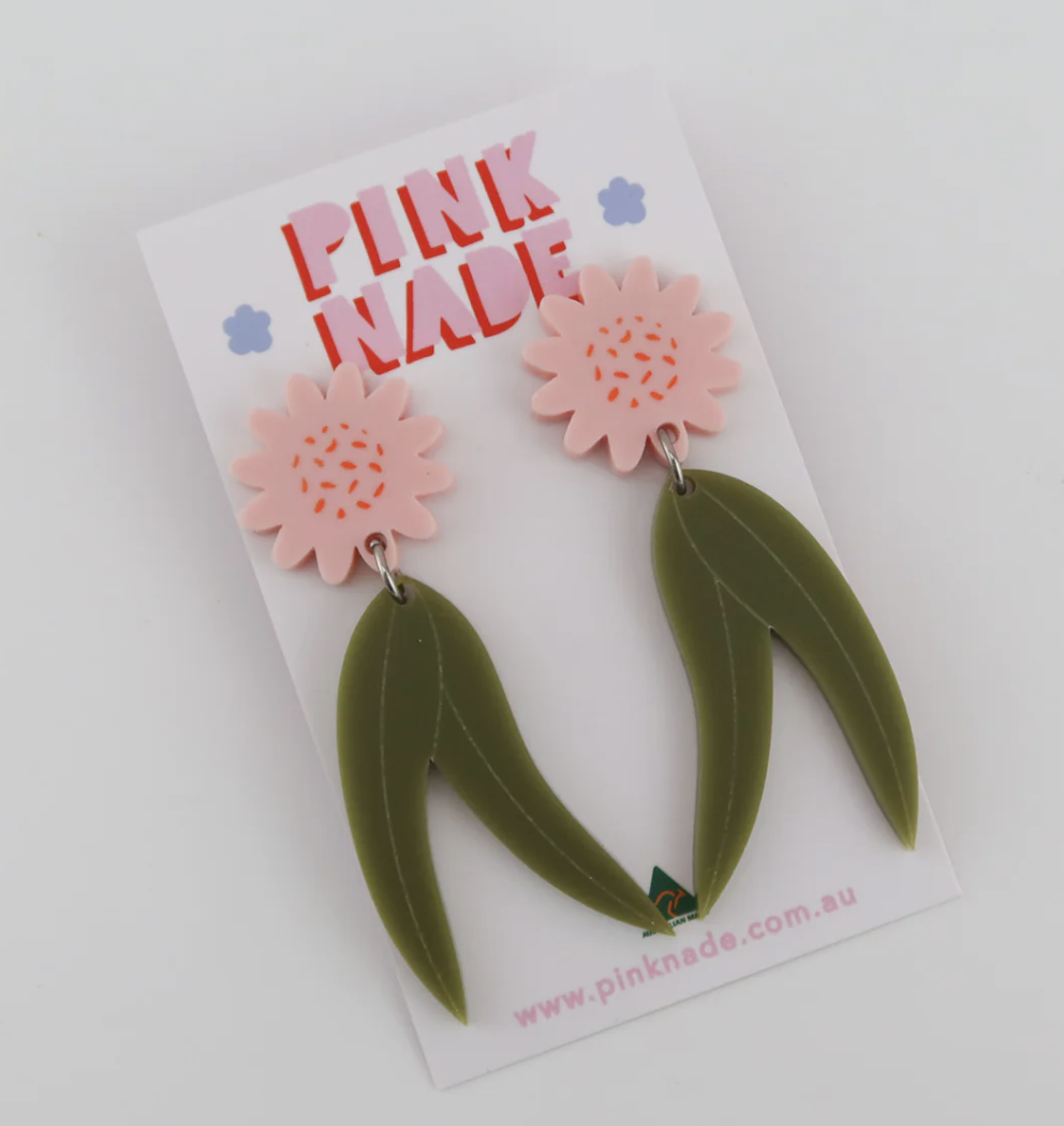 Melissa Dangle Pink/Olive