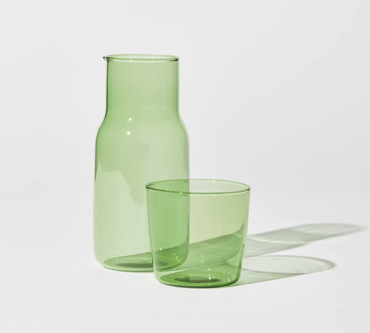 Carafe and Cup Set in Green