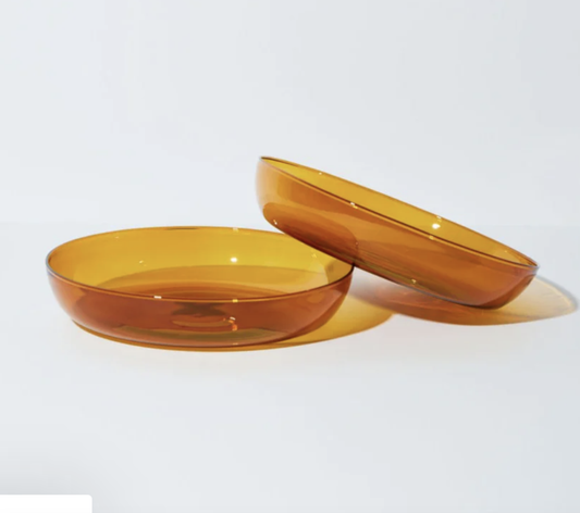 Abracadabra Set of 2 Plates in Amber