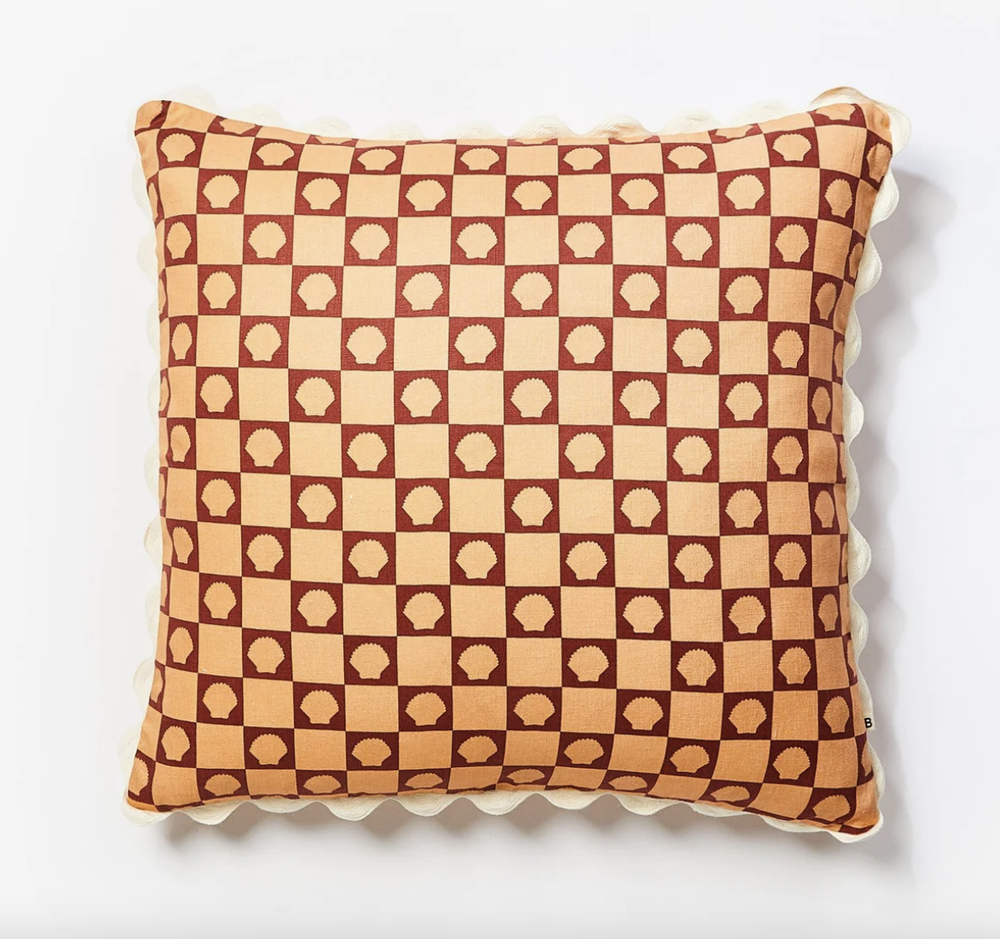 Shell Check Coral 60cm Cushion