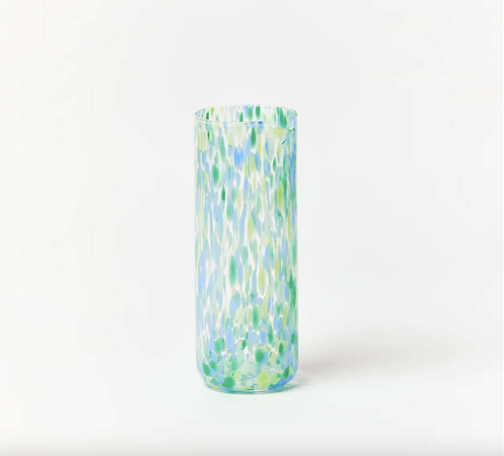 Dots Confetti Blue Carafe