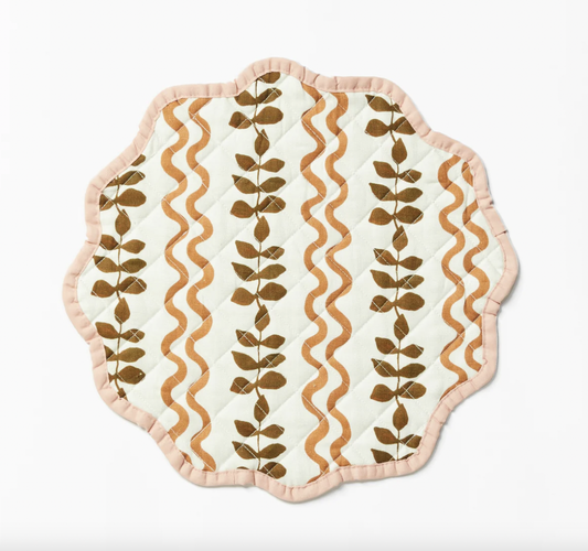 Ferns & Waves Cocoa Placemats- Set of 4