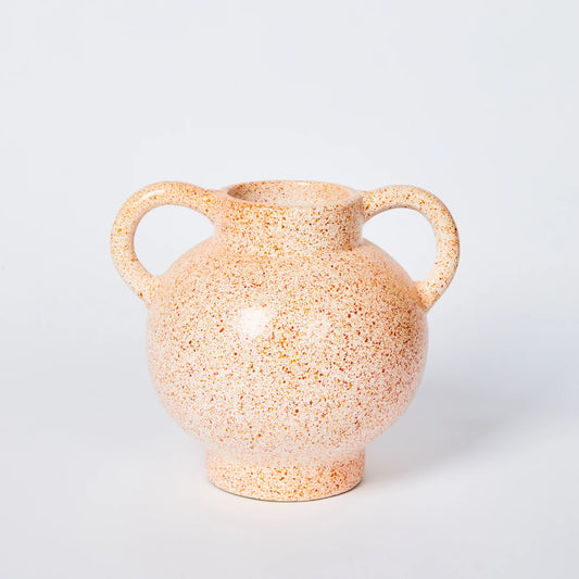 Speckle Amber Short Vase