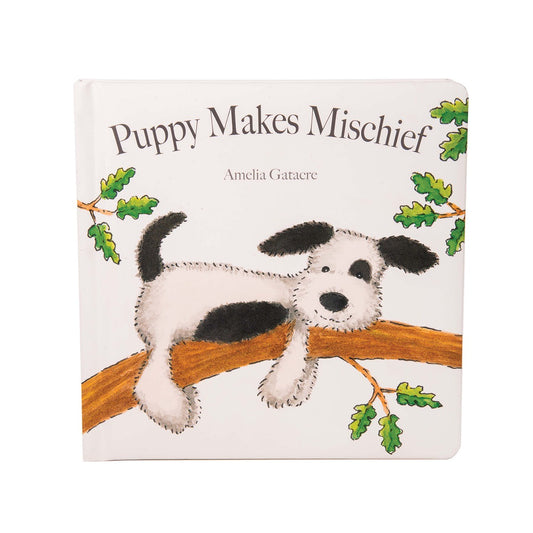 Puppy Makes Mischief Book (Matches with Bashful Black & Cream Puppy) Multi-Coloured 19x19x2cm