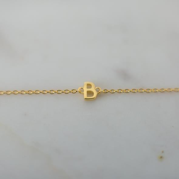 Little Letter Bracelet Gold