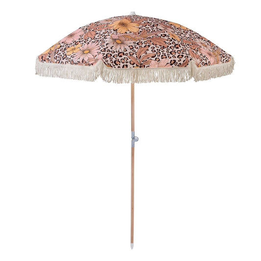 Leopard Floral Umbrella - Large