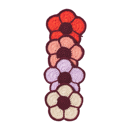 Bettina Crochet Coasters - Cherry