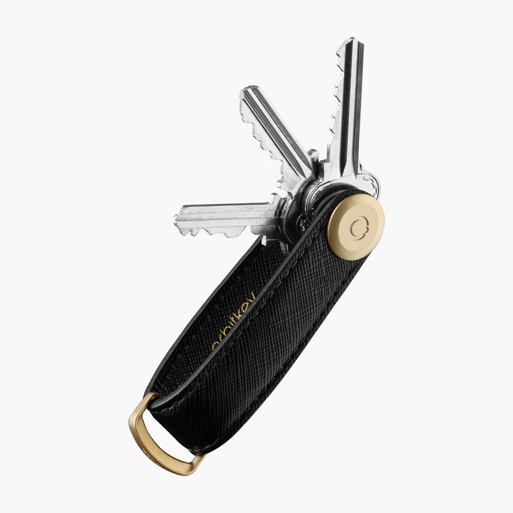 Key Organiser Saffiano Leather - Liquorice Black