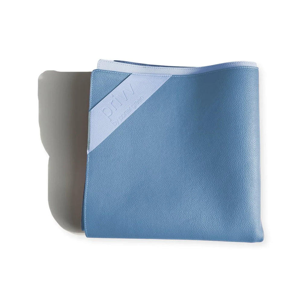 Privv | Vegan Leather Picnic Rug | Sky & Kingfisher