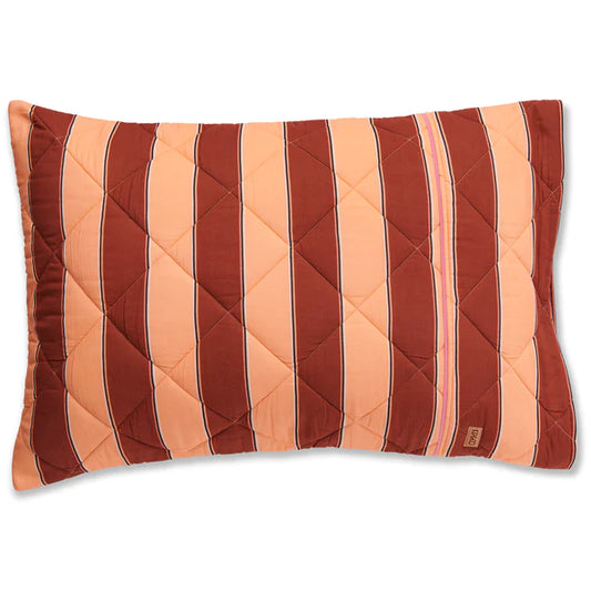 Sunset Stripe Quilted Pillowcases 2P Std Set