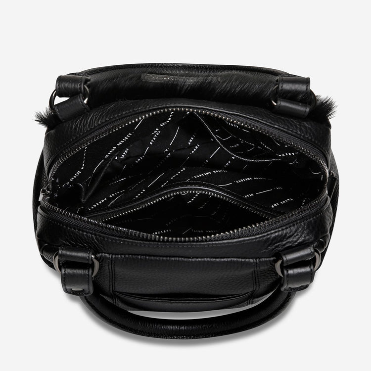 Last Mountains Handbag- Black Fur